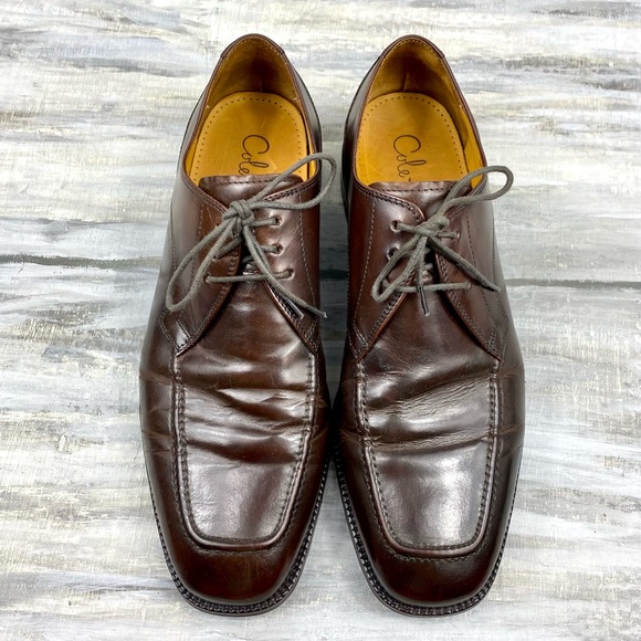 Cole Haan Brown Leather Oxfords Lace-Up Dress Shoe Formal Men’s 10M - Picture 4 of 16